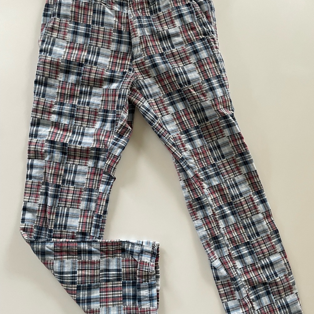 Plaid Patterned Pants